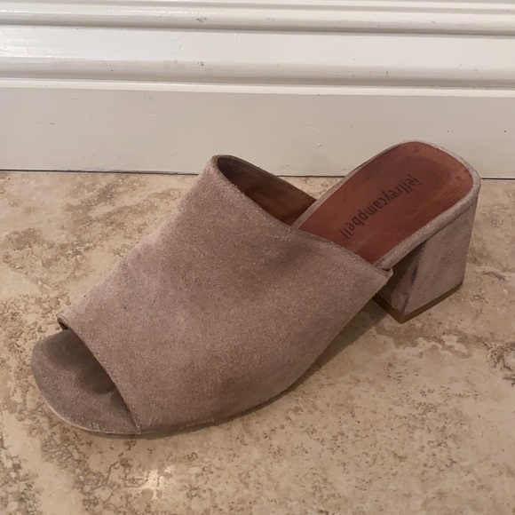 Jeffrey Campbell Suede Block Heel Sandals Size 8 - Picture 2 of 9